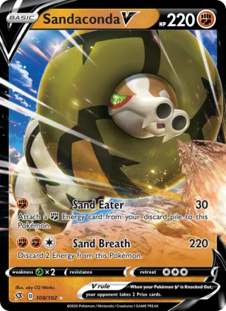 Sandaconda V #108 · Rebel Clash Pokémon card