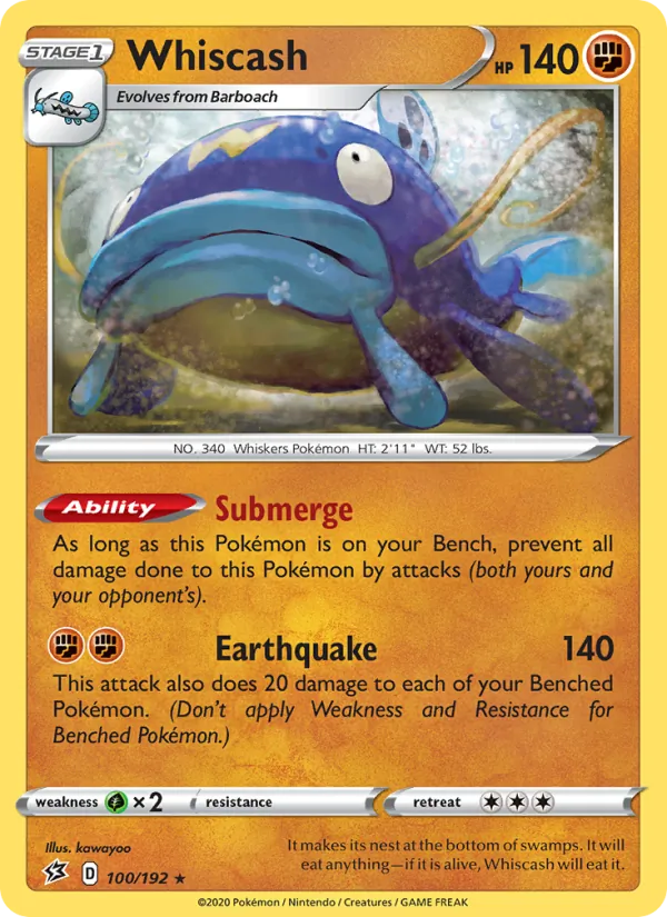 Whiscash full card art