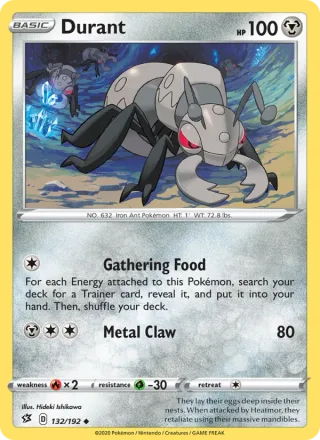 Durant #132 · Rebel Clash Pokémon card