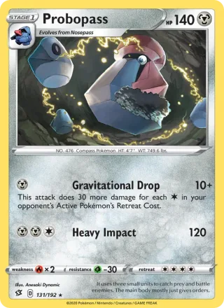 Probopass #131 · Rebel Clash Pokémon card