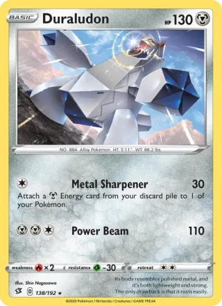 Duraludon #138 · Rebel Clash Pokémon card