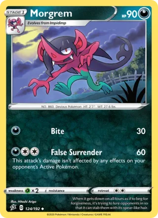 Morgrem #124 · Rebel Clash Pokémon card