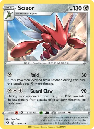 Scizor #128 · Rebel Clash Pokémon card