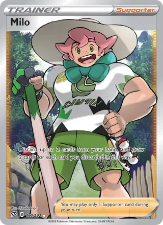 Milo #190 · Rebel Clash Pokémon card