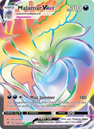 Malamar VMAX #198 · Rebel Clash Pokémon card