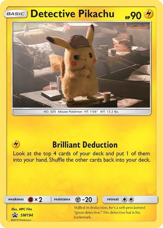 Detective Pikachu #SM194 · SM Black Star Promos Pokémon card