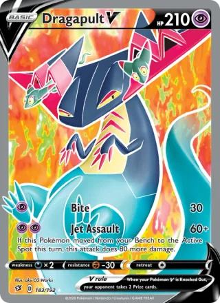Dragapult V #183 · Rebel Clash Pokémon card