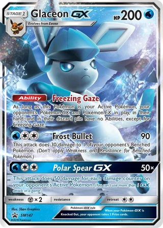 Glaceon GX #SM147 · SM Black Star Promos Pokémon card