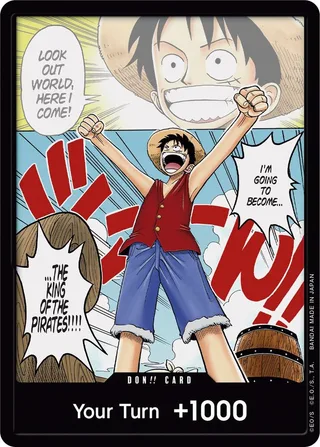 DON!! Card (Manga) (Alternate Art) #don-card-manga-alternate-art · Romance Dawn One Piece card