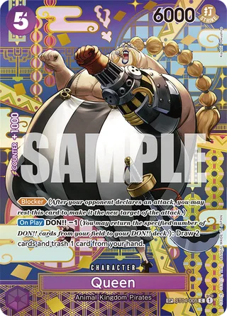 Queen (Treasure Cup) #ST04-005-treasure-cup · One Piece Promotion Cards One Piece card