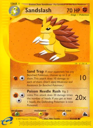 Sandslash #93 · Skyridge Pokémon card