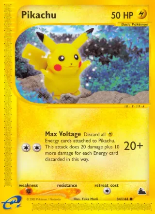 Pikachu #84 · Skyridge Pokémon card