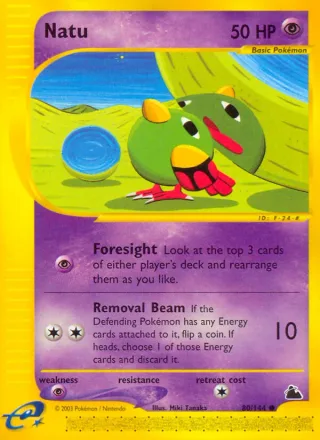 Natu #80 · Skyridge Pokémon card