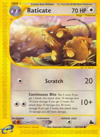 Raticate #89 · Skyridge Pokémon card