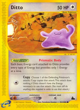 Ditto #51 · Skyridge Pokémon card
