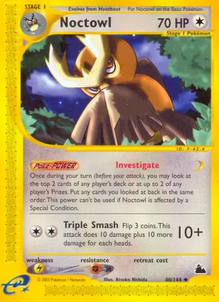 Noctowl #40 · Skyridge Pokémon card