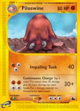 Piloswine · Skyridge Pokémon card