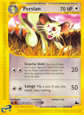 Persian #42 · Skyridge Pokémon card