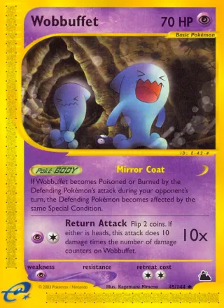 Wobbuffet #45 · Skyridge Pokémon card