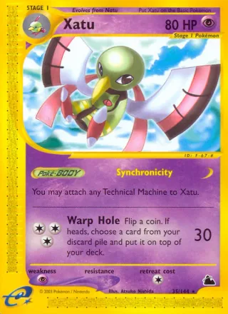 Xatu #35 · Skyridge Pokémon card