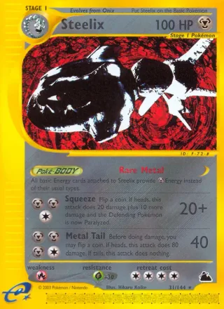 Steelix #31 · Skyridge Pokémon card