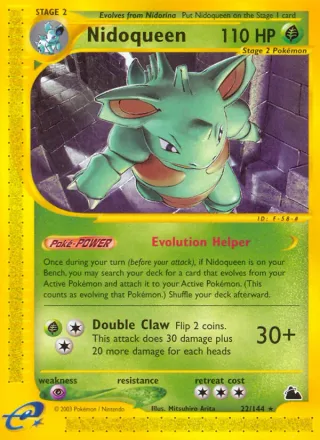 Nidoqueen #22 · Skyridge Pokémon card
