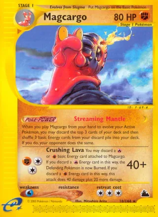 Magcargo #18 · Skyridge Pokémon card