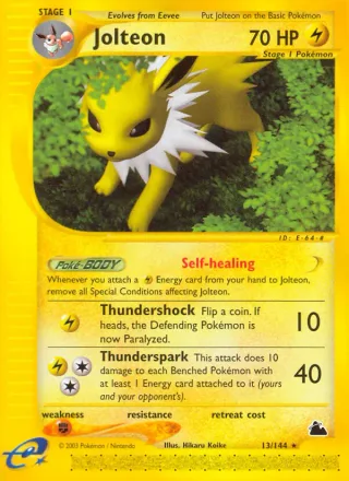 Jolteon #13 · Skyridge Pokémon card