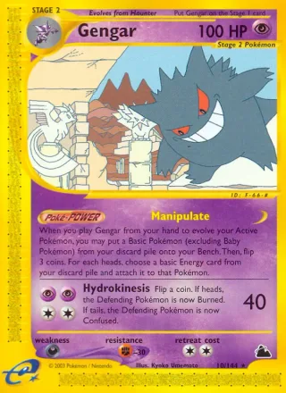 Gengar #10 · Skyridge Pokémon card