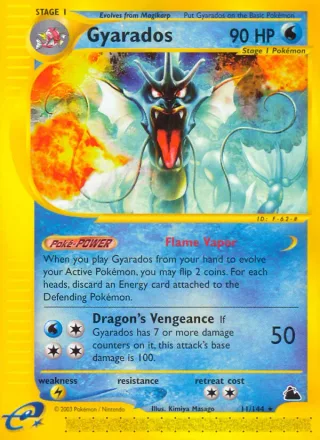 Gyarados #11 · Skyridge Pokémon card