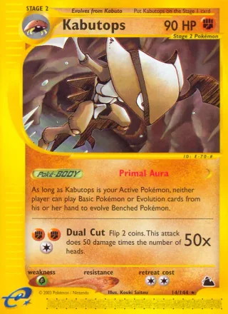Kabutops #14 · Skyridge Pokémon card