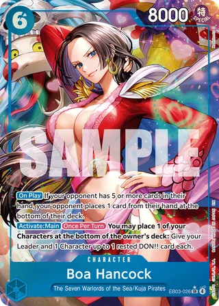 Boa Hancock (Alternate Art) #EB03-026-alternate-art · Extra Booster: One Piece Heroines Edition One Piece card