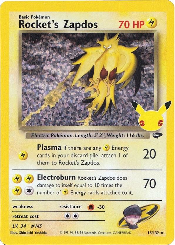 Rocket's Zapdos full card art