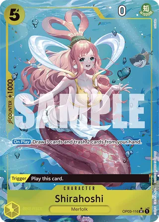 Shirahoshi (Jolly Roger Foil) #OP03-116-jolly-roger-foil · Premium Booster -The Best- One Piece card