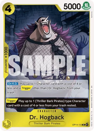 Dr. Hogback #OP14-110 · The Azure Sea's Seven One Piece card