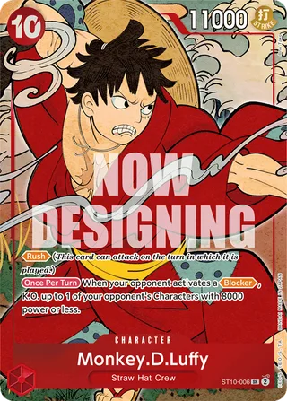 Monkey.D.Luffy (English Version 1st Anniversary Set) #ST10-006-english-version-1st-anniversary-set · One Piece Promotion Cards One Piece card