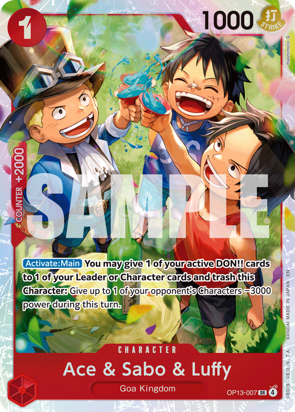 Ace & Sabo & Luffy full card art