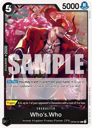 Who's.Who #OP08-091 · Two Legends One Piece card