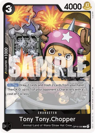 Tony Tony.Chopper #OP16-090 · The Time of Battle Release Event Cards One Piece card