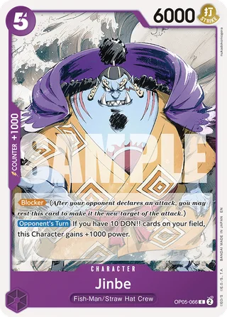 Jinbe (Reprint) #OP05-066-reprint · ST-26: Starter Deck 26 PURPLE/BLACK Monkey.D.Luffy One Piece card