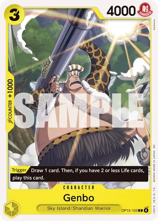 Genbo #OP15-103 · Adventure on Kami's Island One Piece card