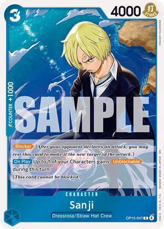 Sanji #OP15-047 · Adventure on Kami's Island One Piece card