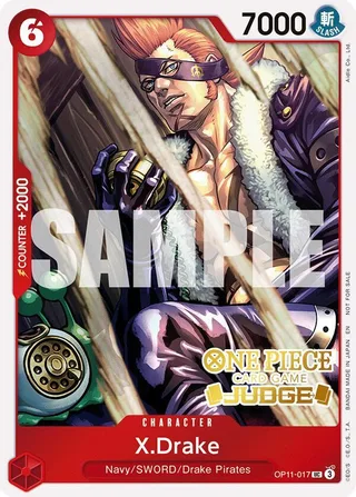 X.Drake (Judge Pack Vol. 7) #OP11-017-judge-pack-vol-7 · One Piece Promotion Cards One Piece card