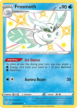 Frosmoth #SV034 · Shining Fates Shiny Vault Pokémon card
