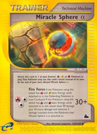Miracle Sphere α #129 · Skyridge Pokémon card