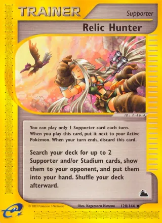 Relic Hunter #120 · Skyridge Pokémon card