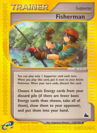 Fisherman #125 · Skyridge Pokémon card