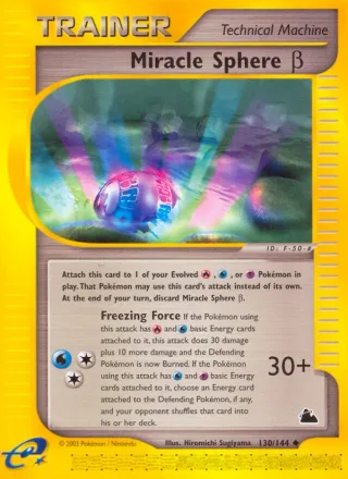 Miracle Sphere β #130 · Skyridge Pokémon card