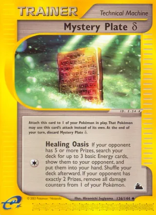 Mystery Plate δ #136 · Skyridge Pokémon card