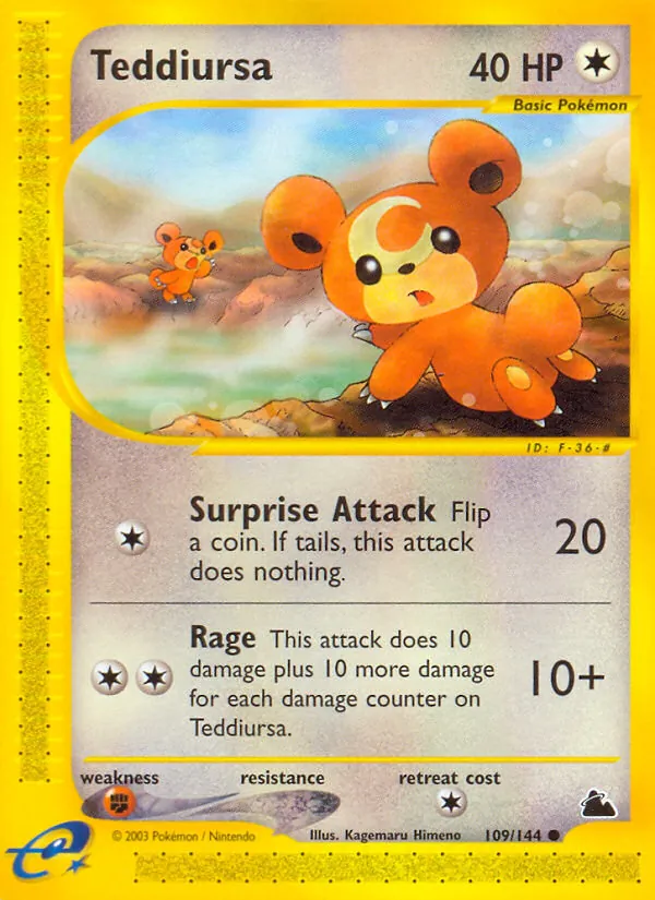 Teddiursa full card art